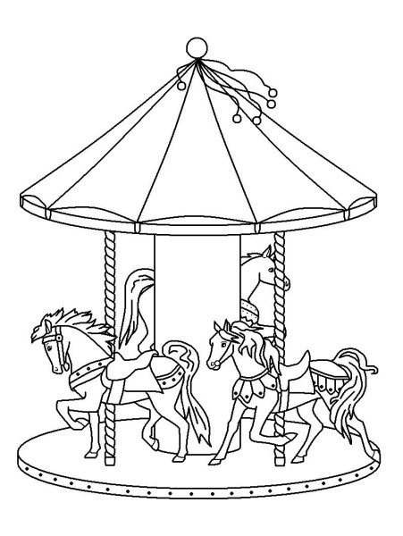 Раскраска аттракционы