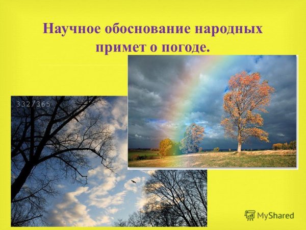 Народные приметы и погода презентация