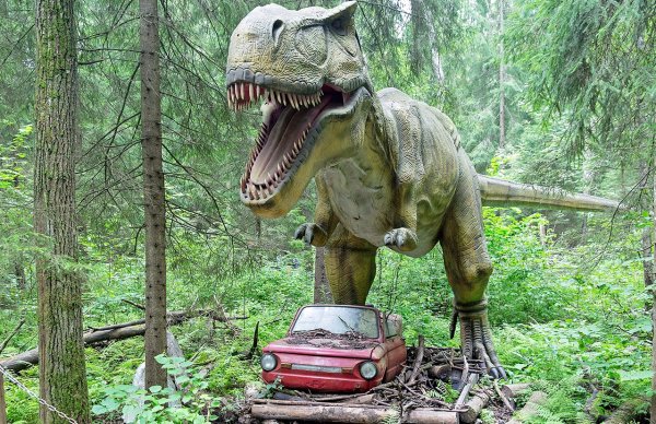 Этномир парк динозавров Калужская