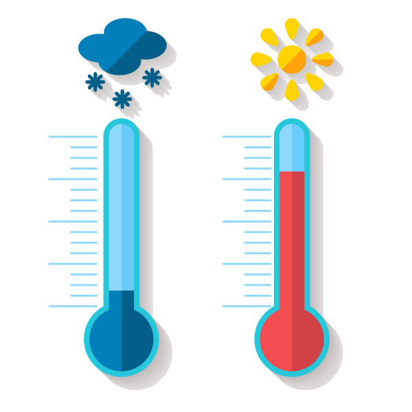 Градусник жара и холод