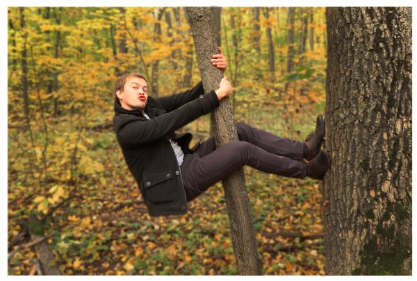 Необычная фотосессия в парке