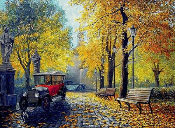 Художница Ольга Дидык осенний парк