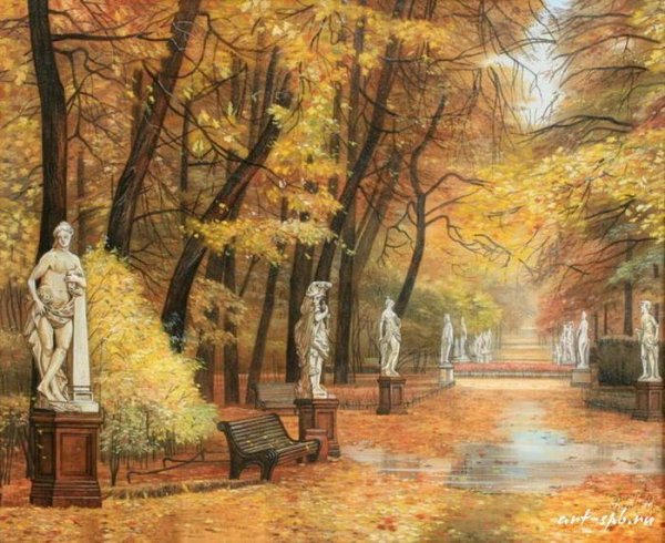 Летний сад Питер 19 век