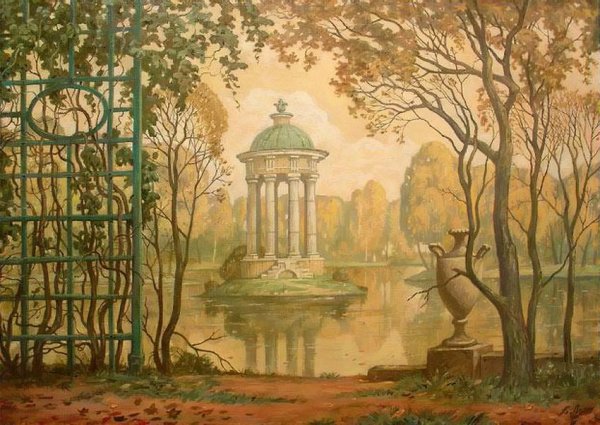 Шишкин аллея летнего сада в Петербурге