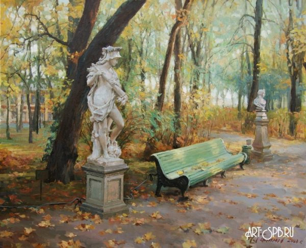 Шишкин и.и. аллея летнего сада в Петербурге (1869)