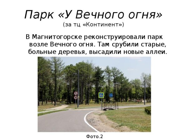 Сообщение про лесопарки