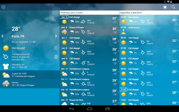 Приложение погода