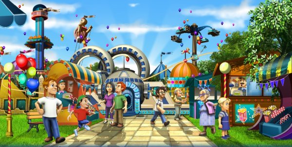 Мультяшные аттракционы