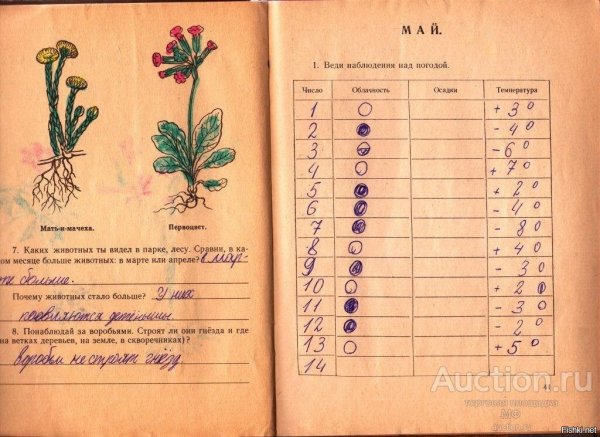 Дневник наблюдений над природой