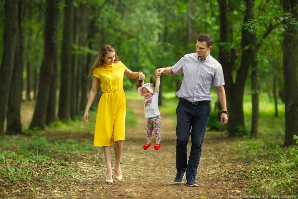 Семейная прогулка в парке