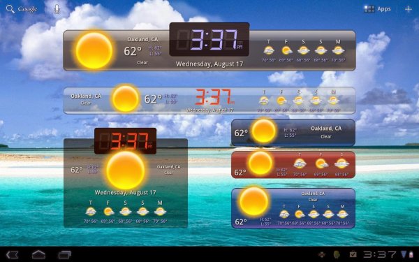Виджеты на рабочий стол телефона