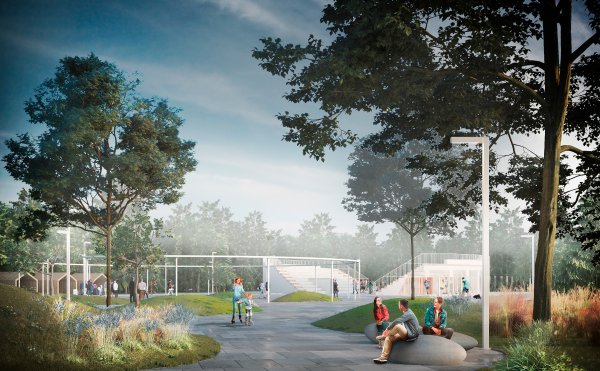 Благоустройство парка у жилого комплекса «Салават Купере»