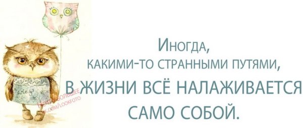 Открытка жизнь налаживается