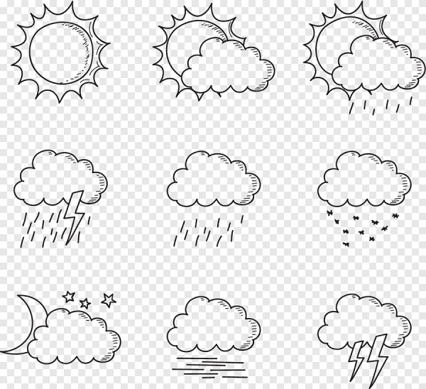 Weather раскраска для детей