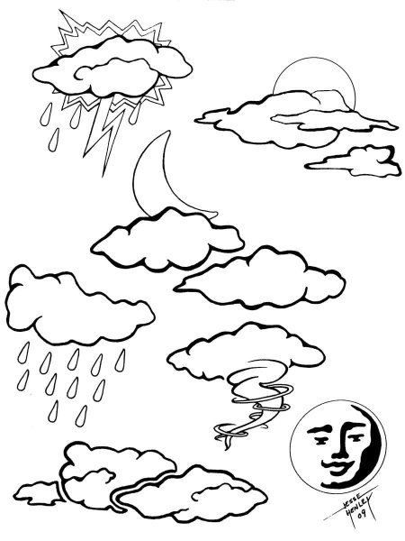 Weather раскраска