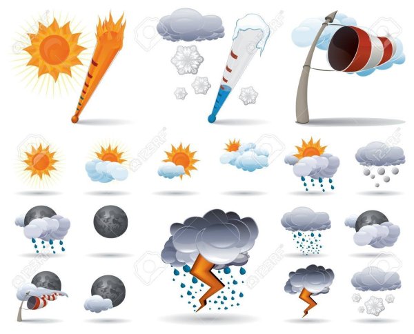 Значки природных явлений