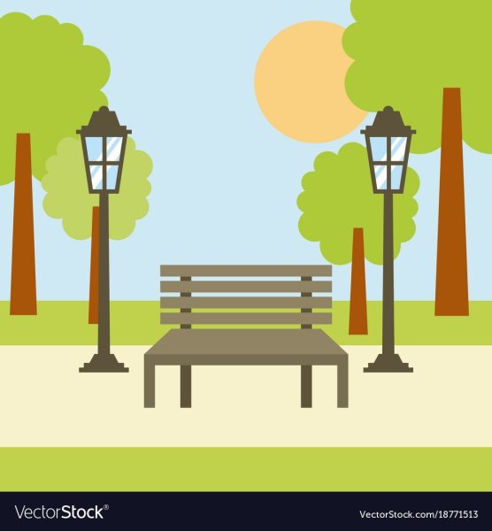 Рисование парков и скверов