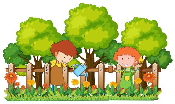 Изображение сада для детей