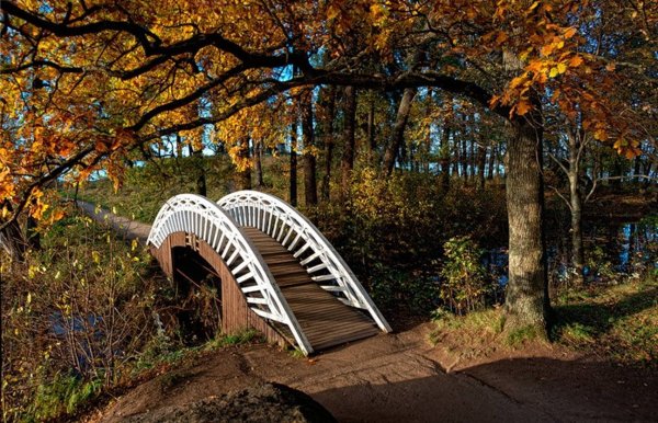 Парк Монрепо в Выборге осенью