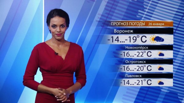 Ведущая прогноза погоды