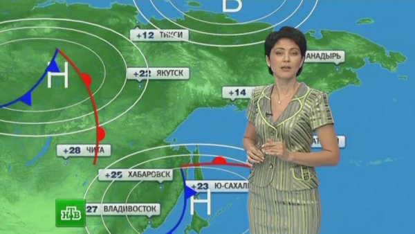 Ведущая прогноза погоды