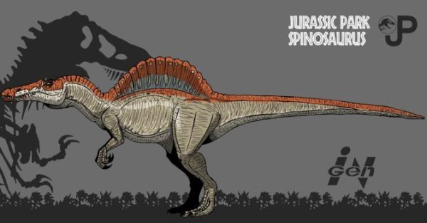 Спинозавр парк Юрского периода арт