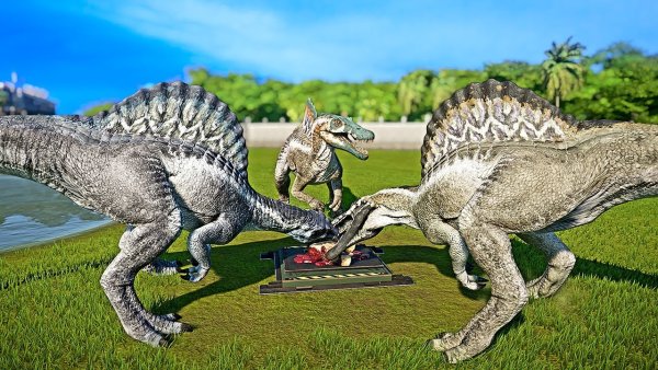 Спинозавр мир Юрского периода Эволюция