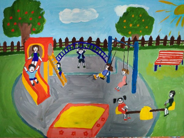 Парк рисунок для детей