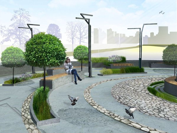 Памятник ландшафтной архитектуры "сквер по улице Клары Цеткин"