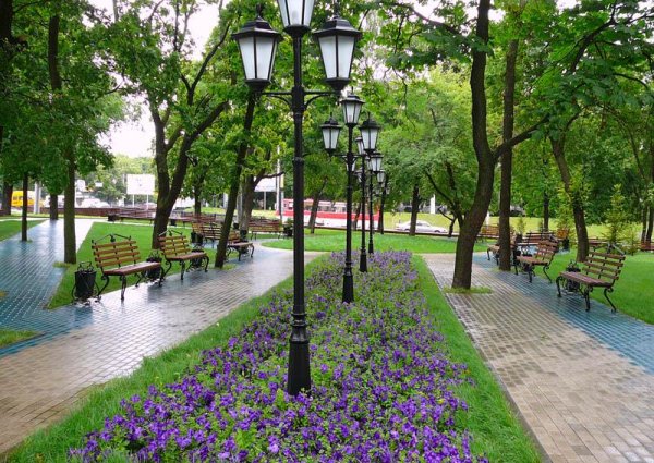 Аллеи бульвары скверы Барнаул