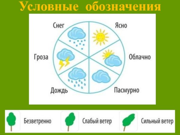 Условные знаки для календаря природы