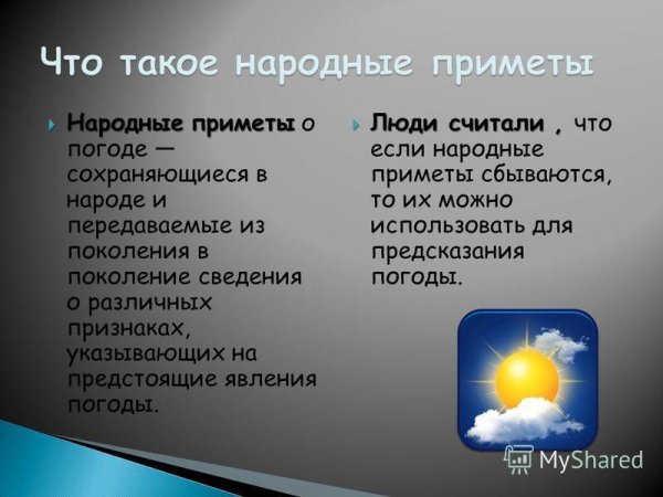 Народные приметы