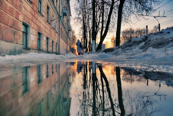 Москва в конце марта