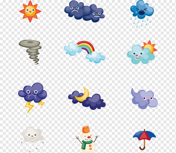 Погодные значки для детей