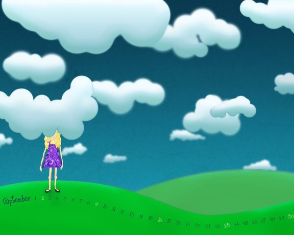 Пасмурно рисунок