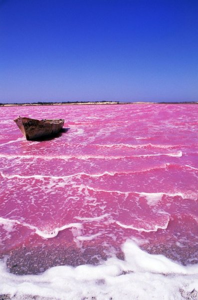 Озеро Ретба (Retba) в Сенегале