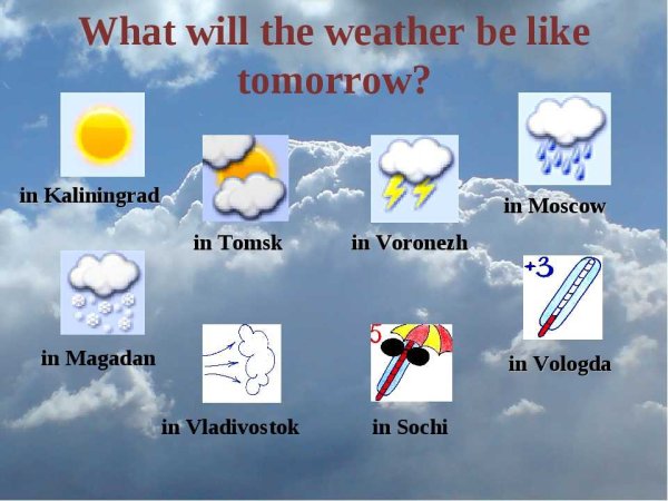 What will the weather be like tomorrow