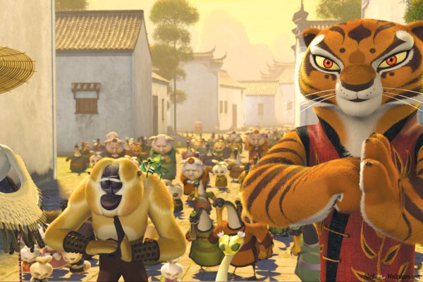 Мастер Шифу и тигрица