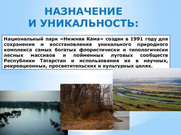 Национальный парк нижняя Кама Республика Татарстан