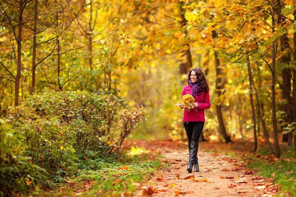 Прогулка в осеннем парке