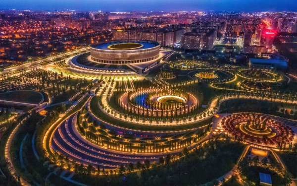 Парк Краснодар с высоты птичьего полета