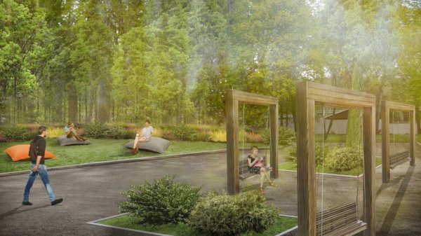 Мини парк для прогулки