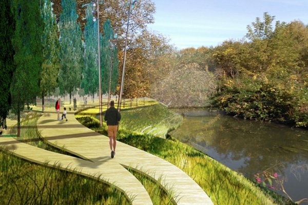 Парк в пойме реки Каменка