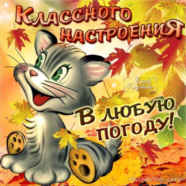 Хорошего настроения в любую погоду