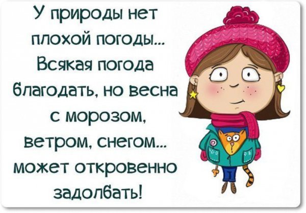 Цитаты про холодную весну