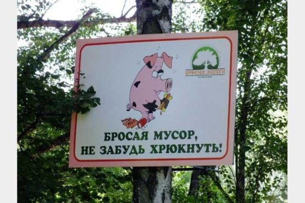 Не мусорить на природе
