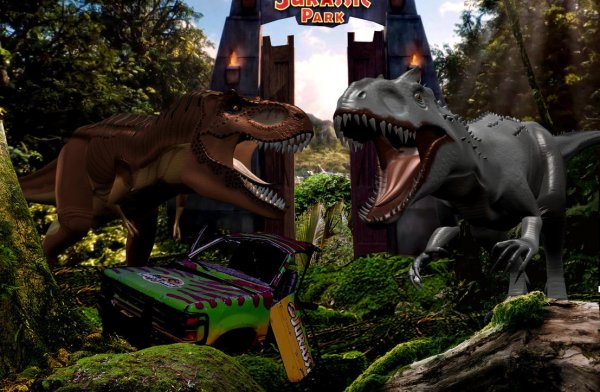 Лего Тирекс и Индоминус рекс