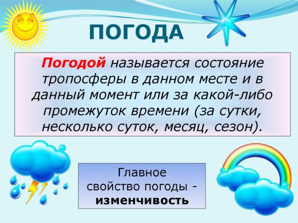 Погода это определение