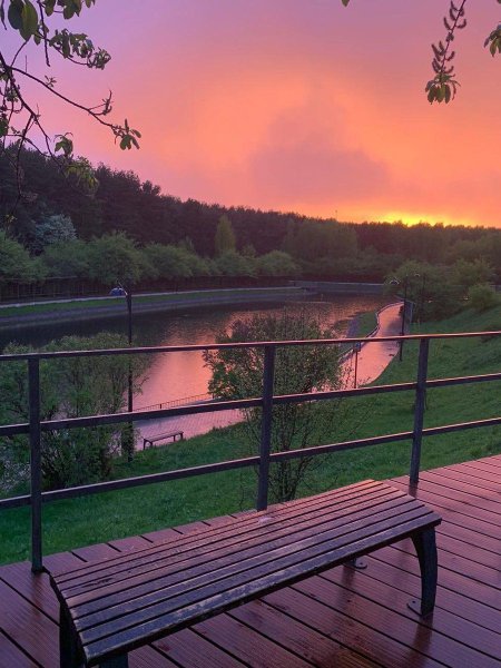 Закат в парке