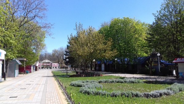 Краснодарский край Ейск парк Поддубного